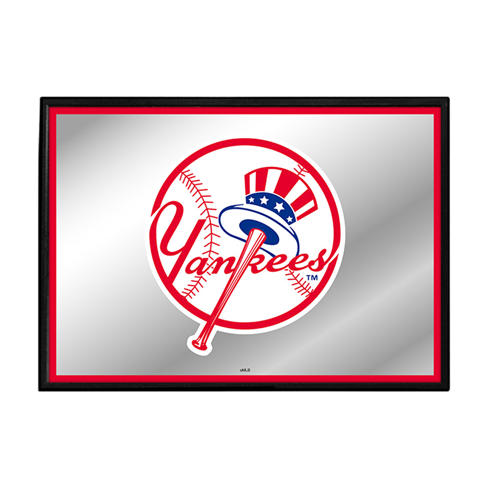 New York Yankees Framed Mirrored Wall Sign  