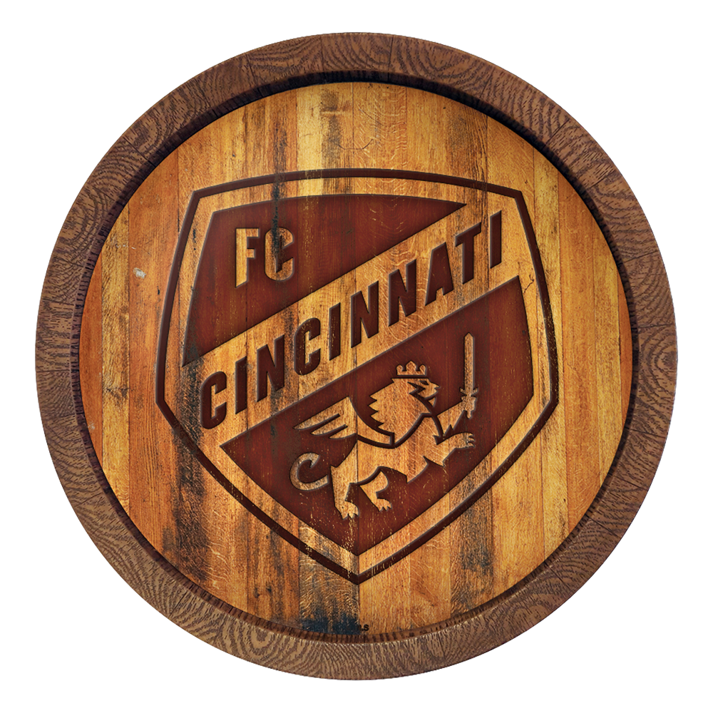 FC Cincinnati: Branded "Faux" Barrel Top Sign  
