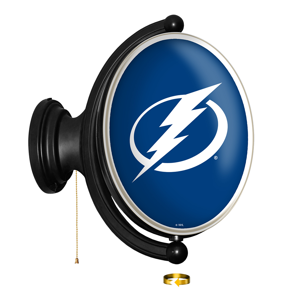 Tampa Bay Lightning Original Oval Rotating Lighted Wall Sign  