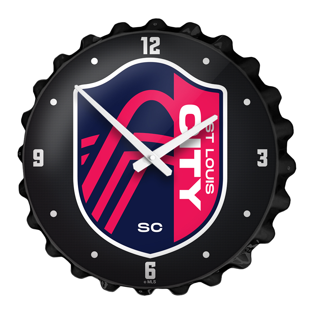 St. Louis CITYSC: Bottle Cap Wall Clock