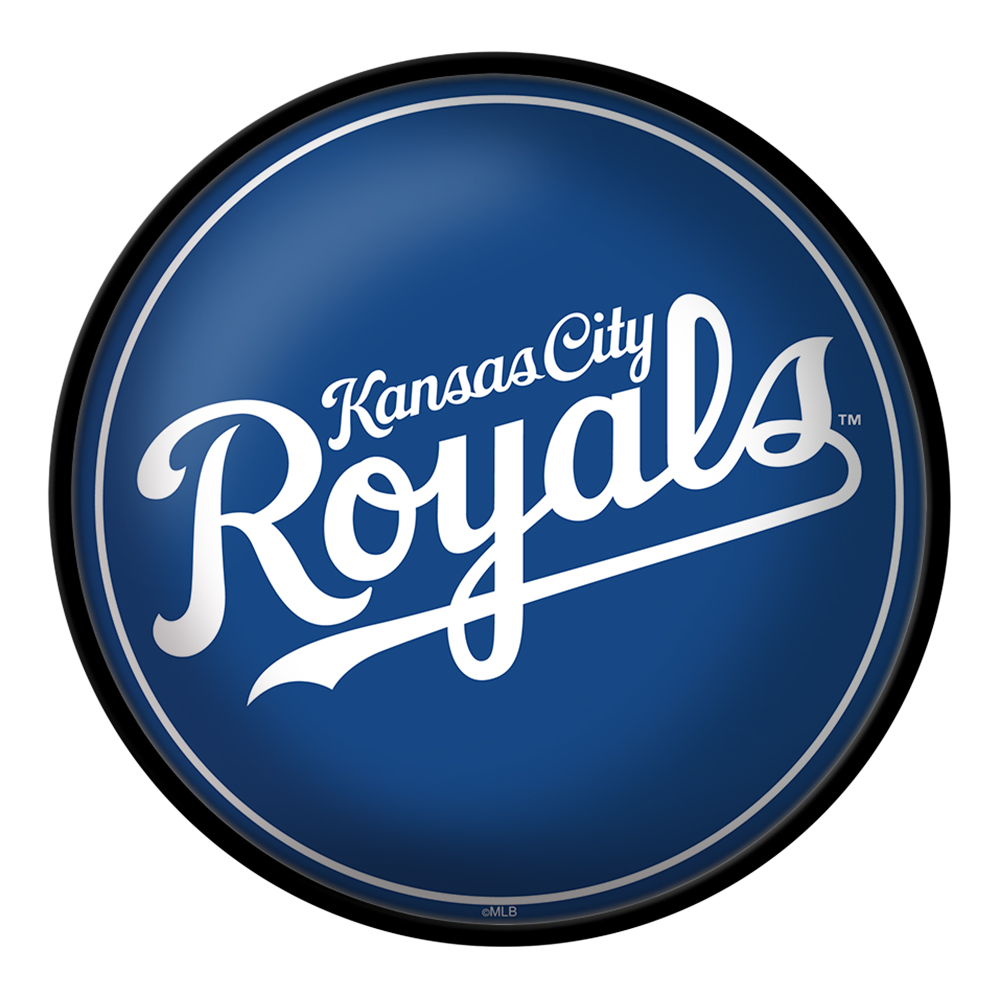 Kansas City Royals Wordmark - Modern Disc Wall Sign  