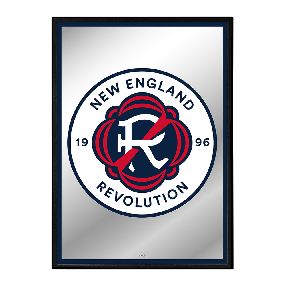 New England Revolution: Framed Mirrored Wall Sign Halloween Decoration 