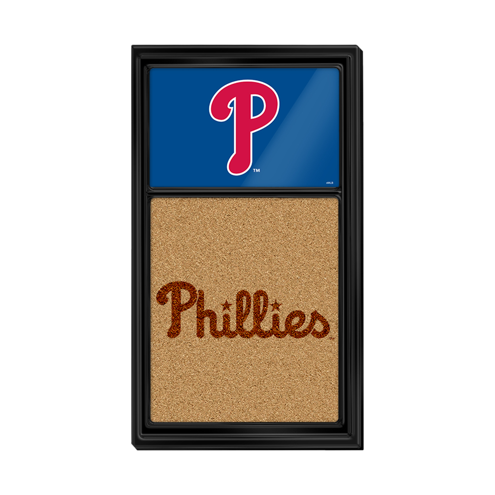 Philadelphia Phillies Dual Logo - Cork Note Board  