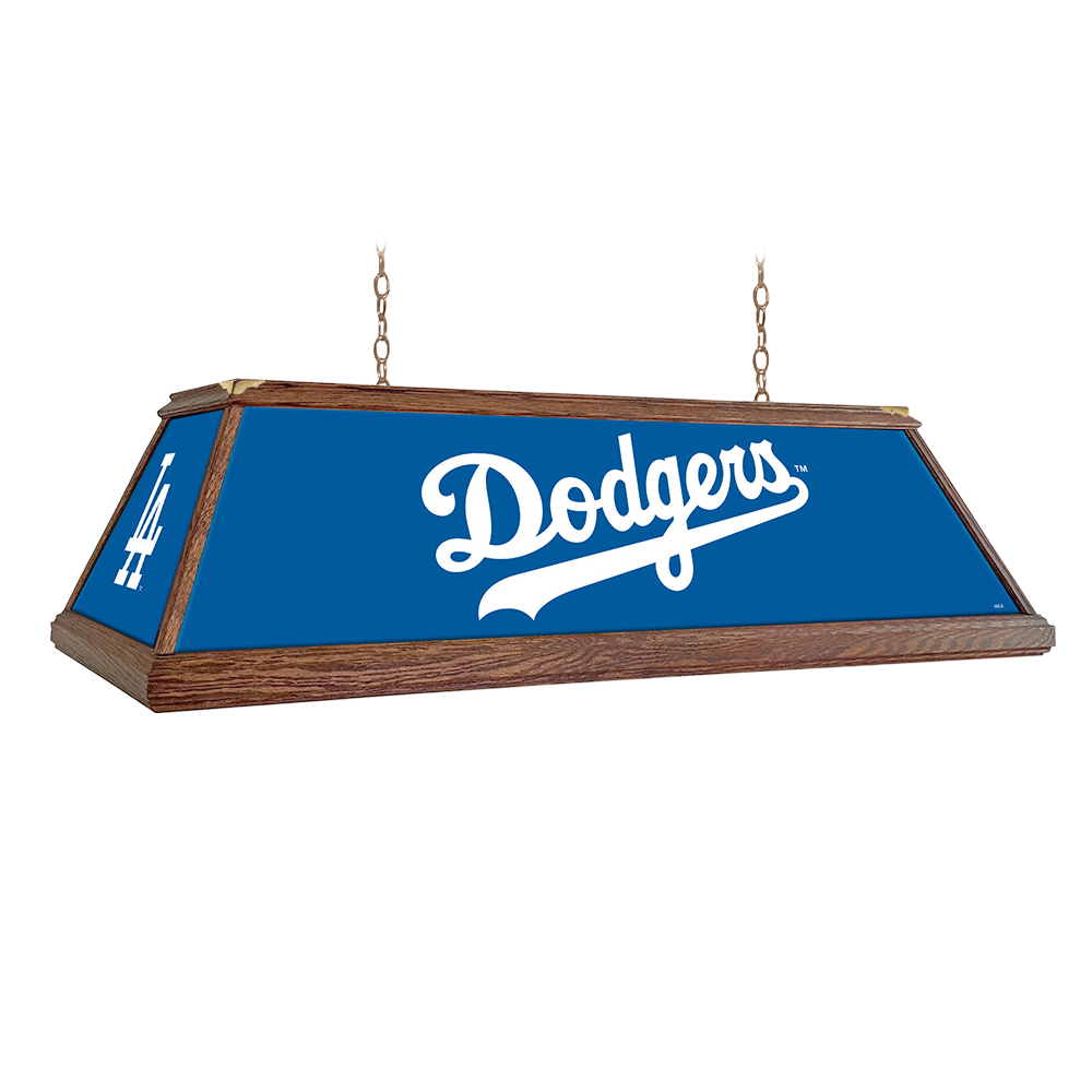 Los Angeles Dodgers Premium Wood Pool Table Light  