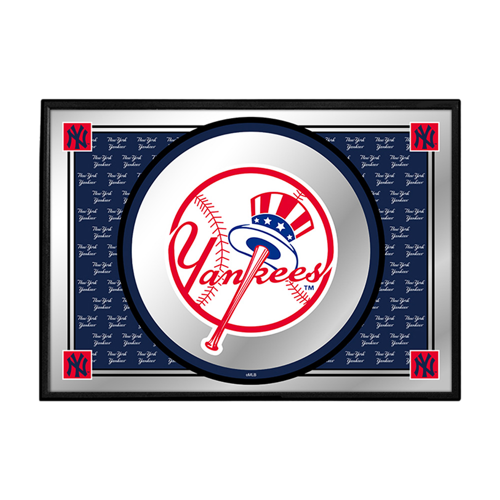 New York Yankees Team Spirit - Framed Mirrored Wall Sign  