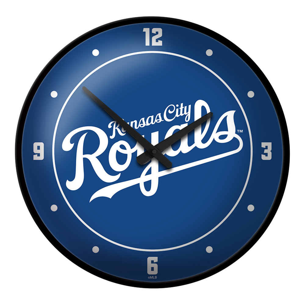 Kansas City Royals Wordmark - Modern Disc Wall Clock  