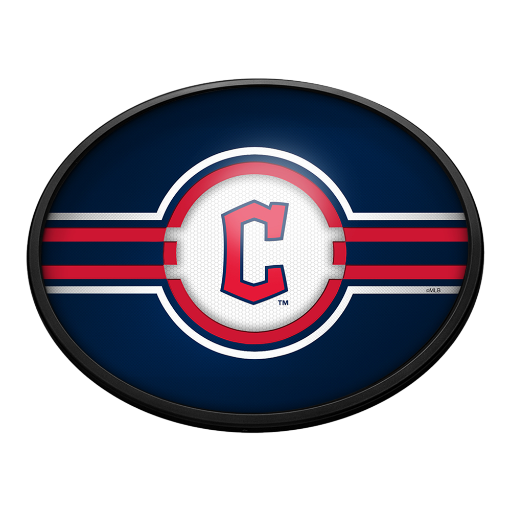 Cleveland Guardians Oval Slimline Lighted Wall Sign  