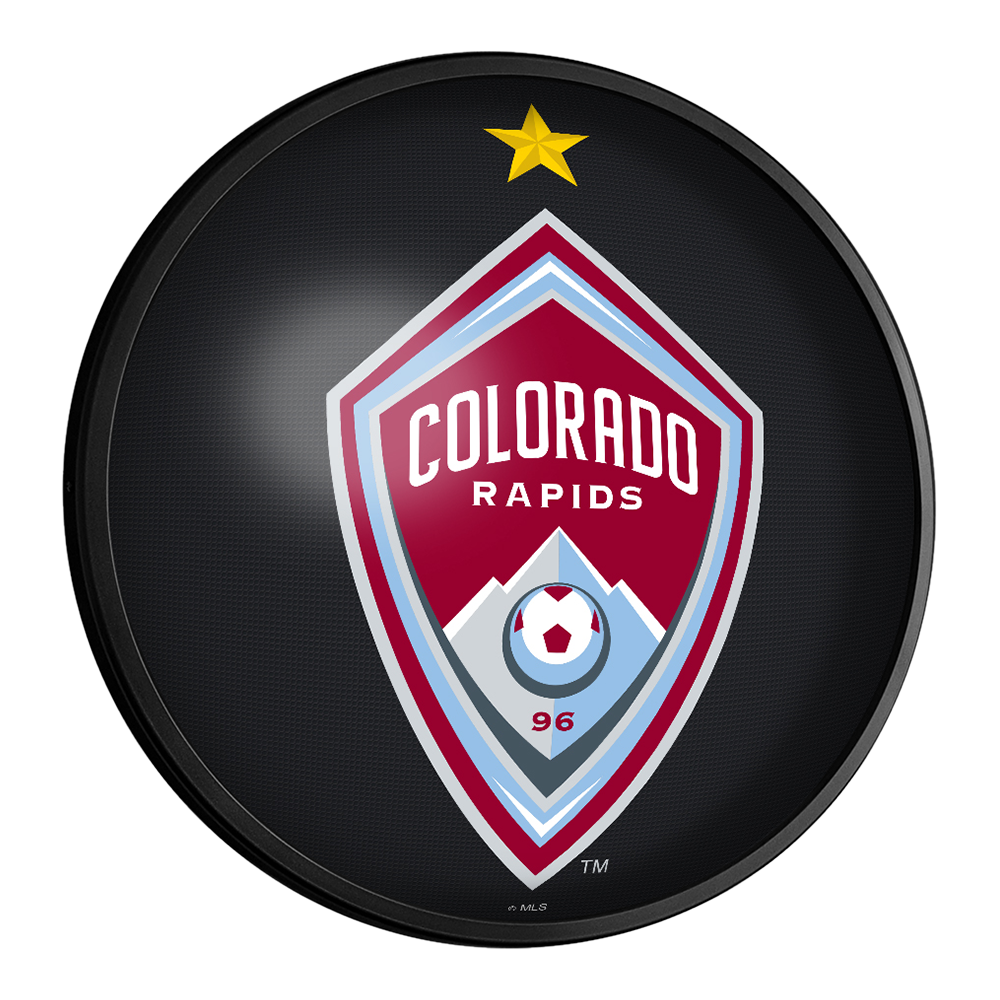 Colorado Rapids: Round Slimline Lighted Wall Sign