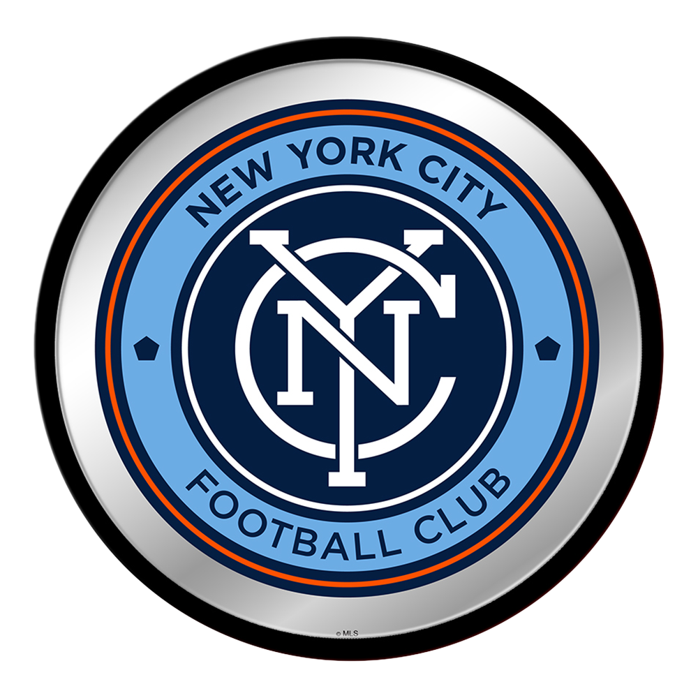 New York City FC: Modern Disc Mirrored Wall Sign  