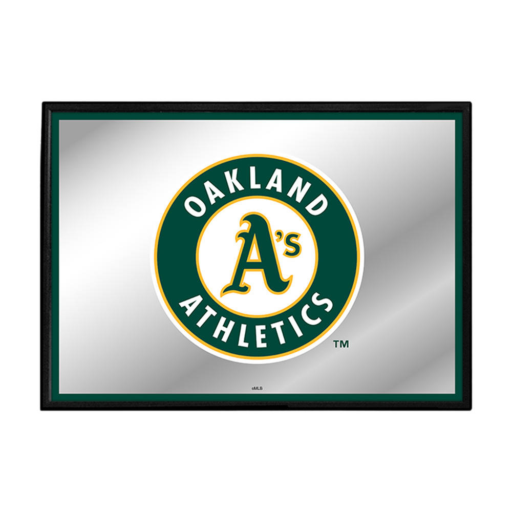 Oakland Athletics Framed Mirrored Wall Sign  