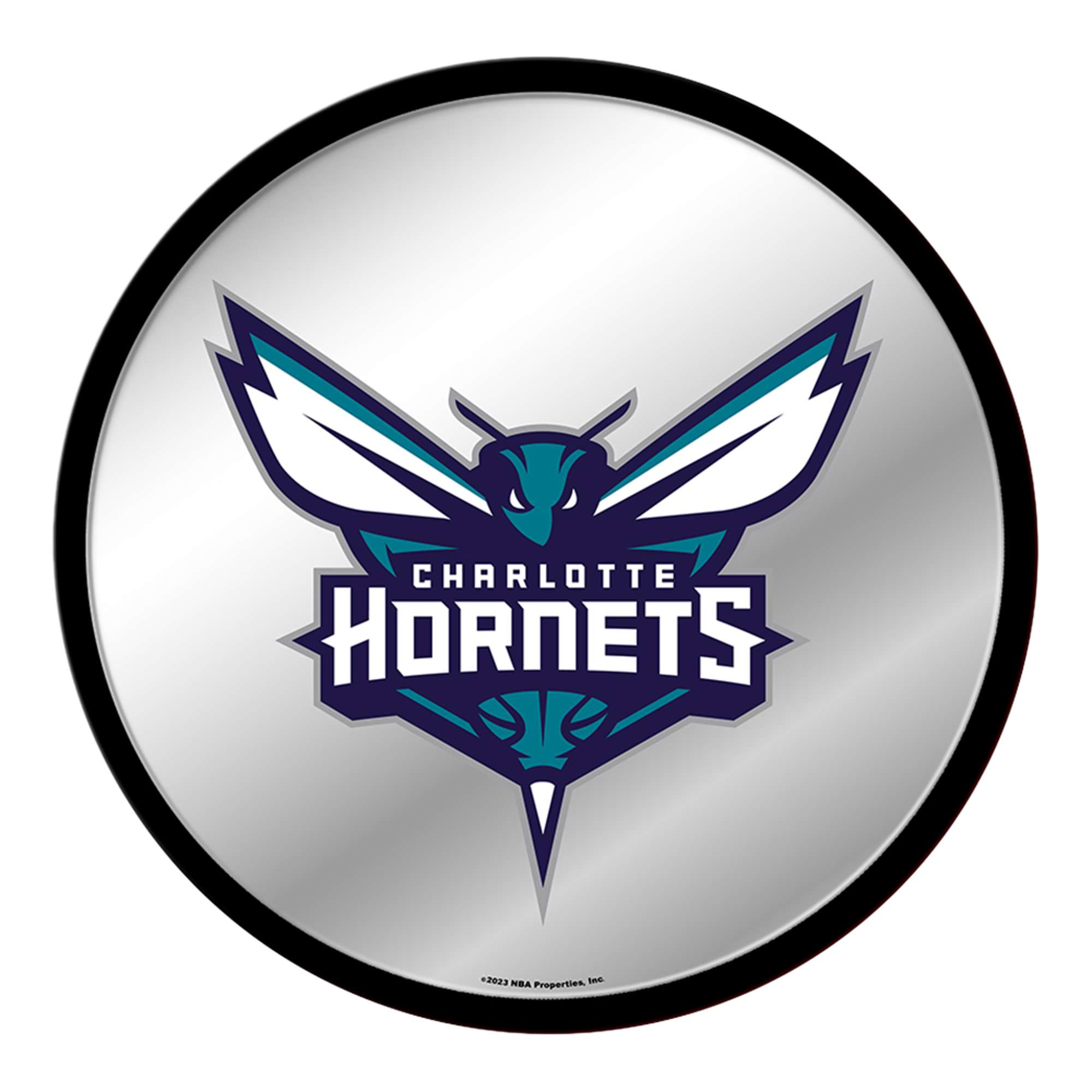 Charlotte Hornets: Modern Disc Mirrored Wall Sign