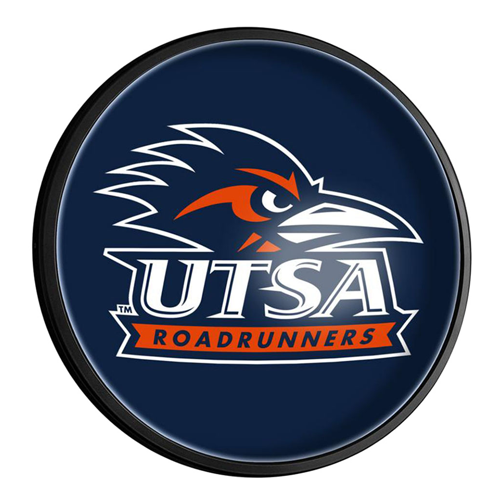 UTSA Roadrunners Blue - Round Slimline Lighted Wall Sign