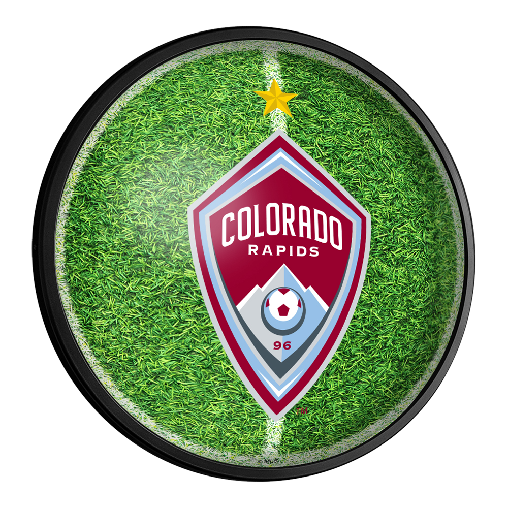 Colorado Rapids: Pitch - Round Slimline Lighted Wall Sign