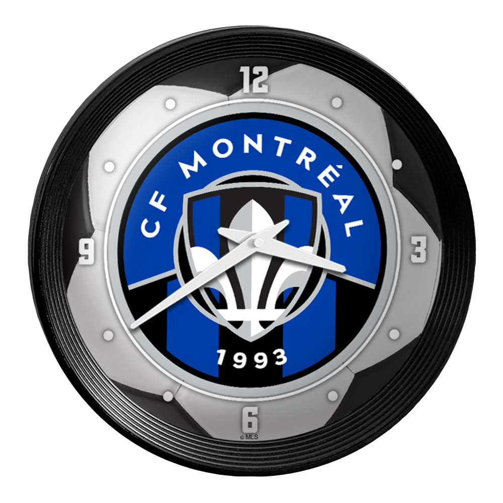 CF Montreal: Soccer Ball - Ribbed Frame Wall Clock