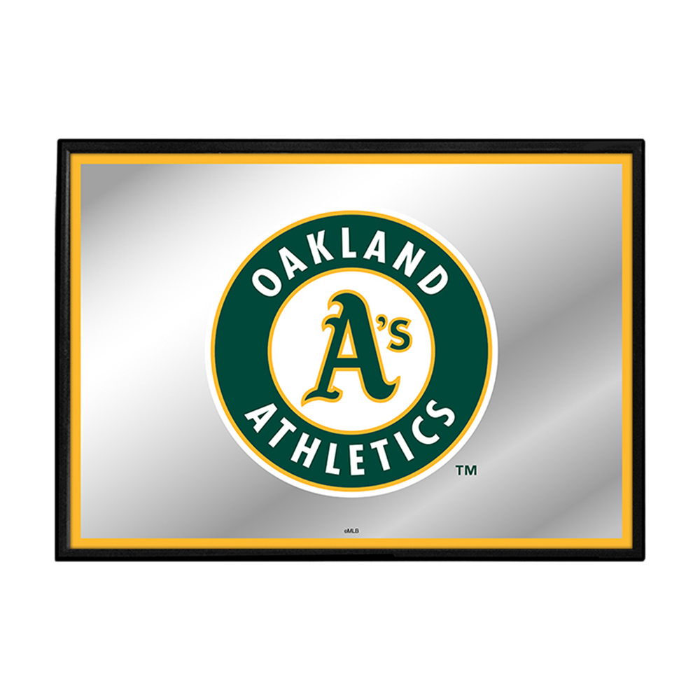 Oakland Athletics Framed Mirrored Wall Sign  