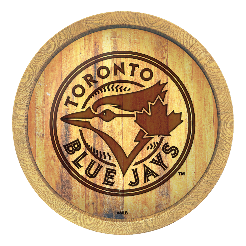 Toronto Blue Jays Branded "Faux" Barrel Top Sign  