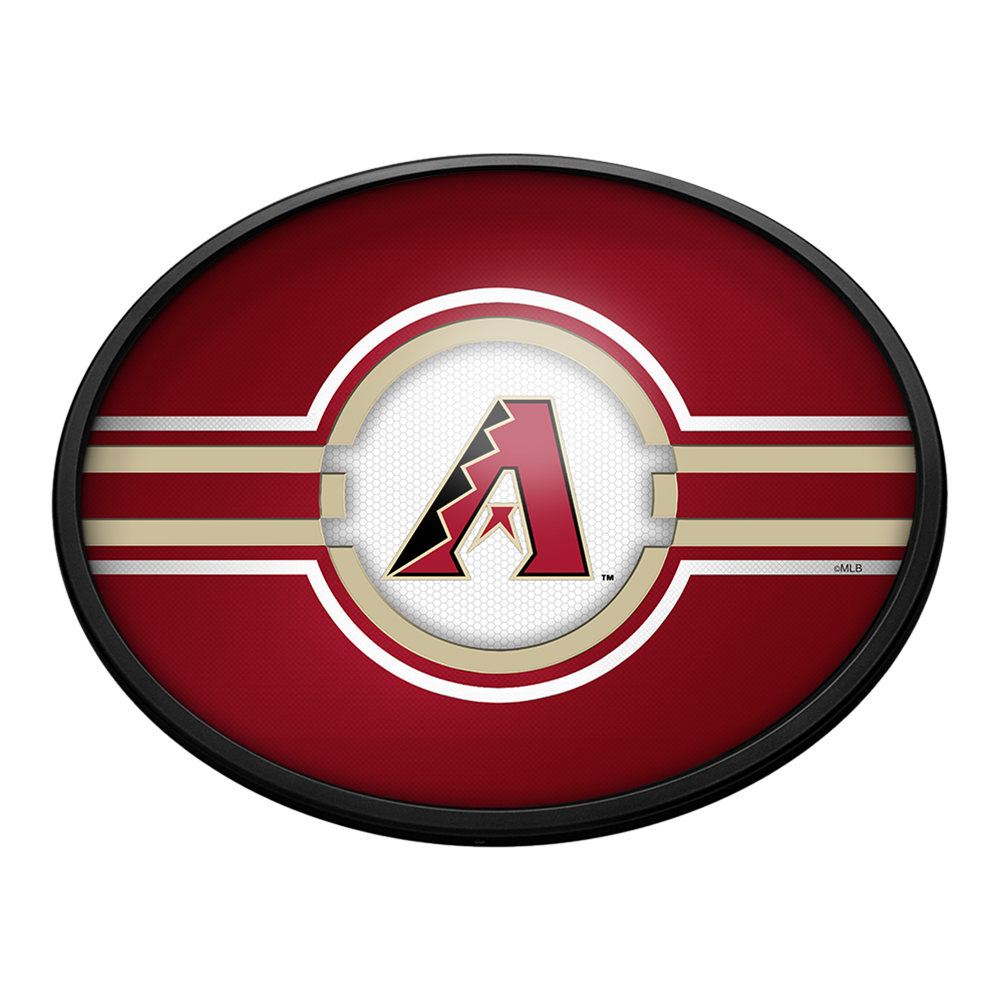 Arizona Diamondbacks Oval Slimline Lighted Wall Sign  