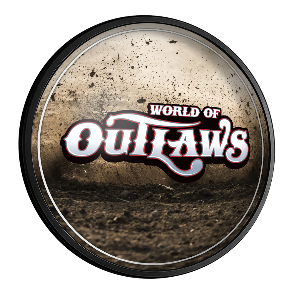 World of Outlaws: Dirt Track - Round Slimline Lighted Wall Sign