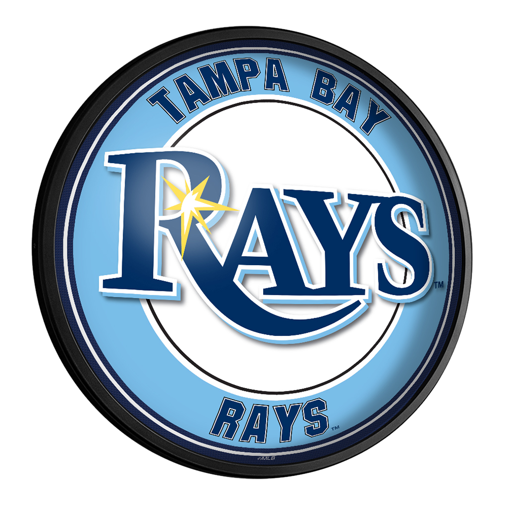 Tampa Bay Rays Round Slimline Lighted Wall Sign  