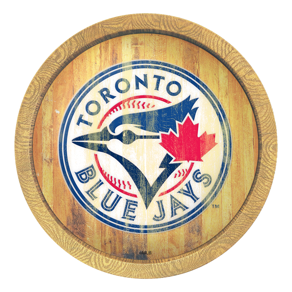 Toronto Blue Jays Weathered "Faux" Barrel Top Sign  