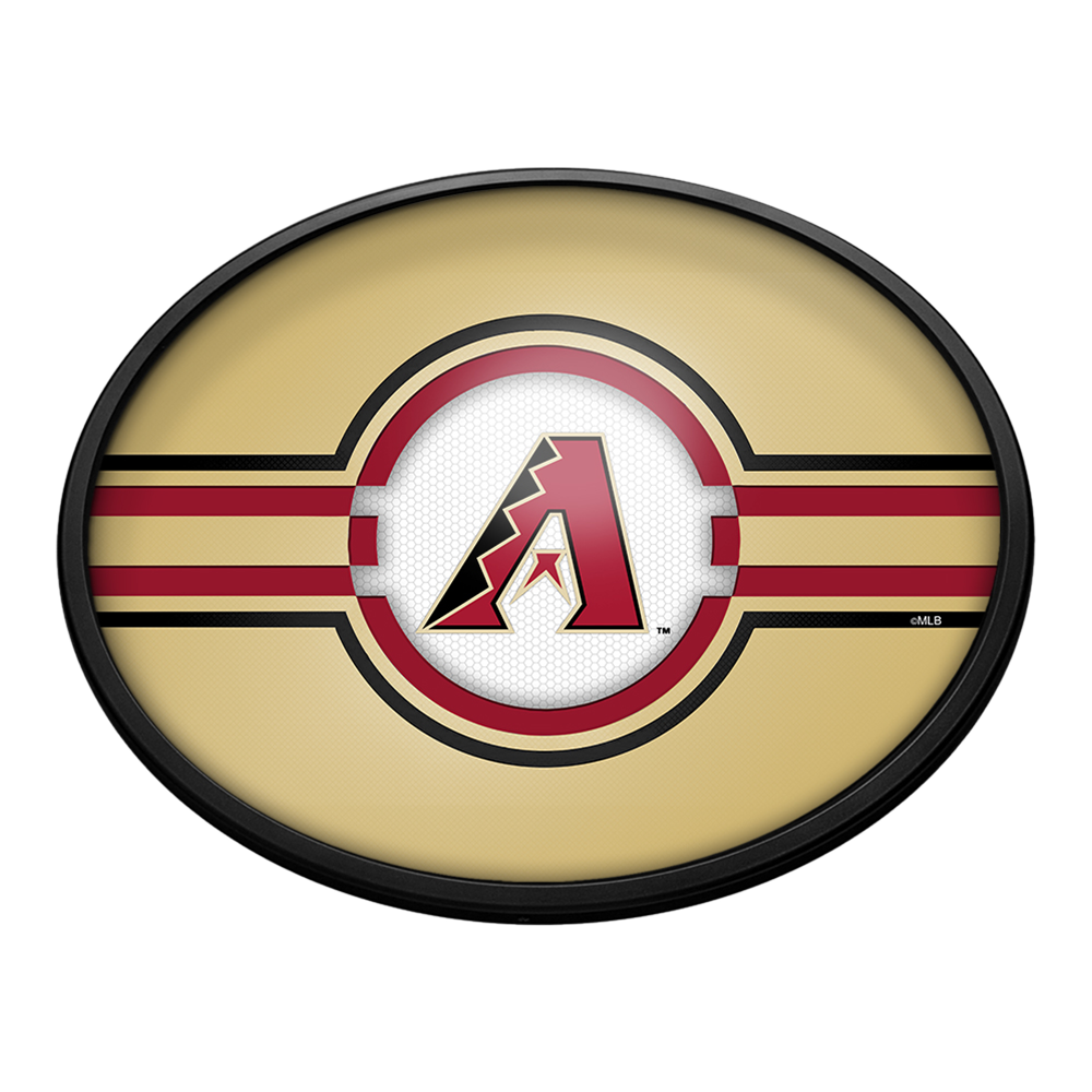 Arizona Diamondbacks Oval Slimline Lighted Wall Sign  
