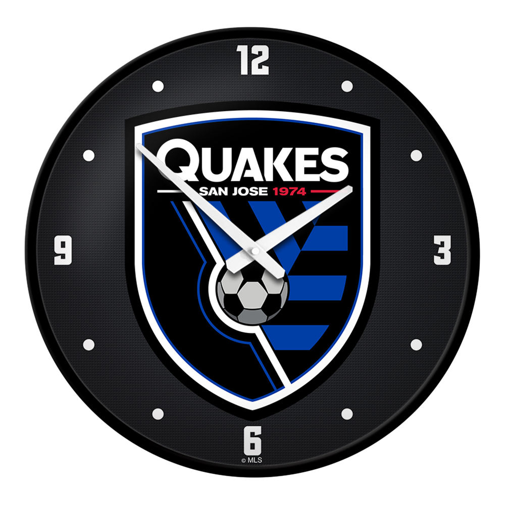 San Jose Earthquakes: Modern Disc Wall Clock
