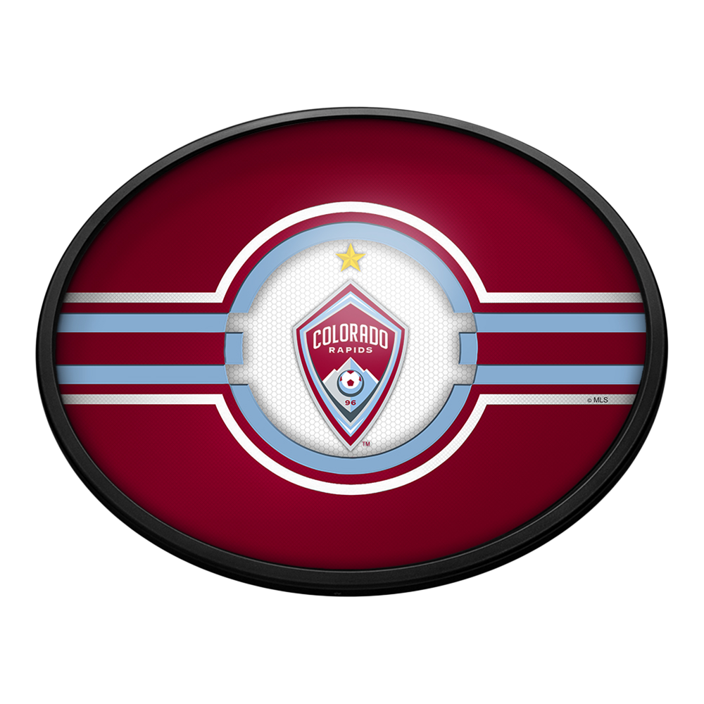 Colorado Rapids: Oval Slimline Lighted Wall Sign