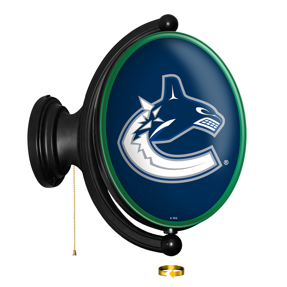 Vancouver Canucks Original Oval Rotating Lighted Wall Sign  
