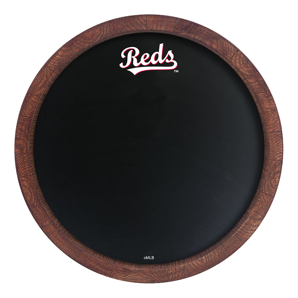 Cincinnati Reds Chalkboard "Faux" Barrel Top Sign  