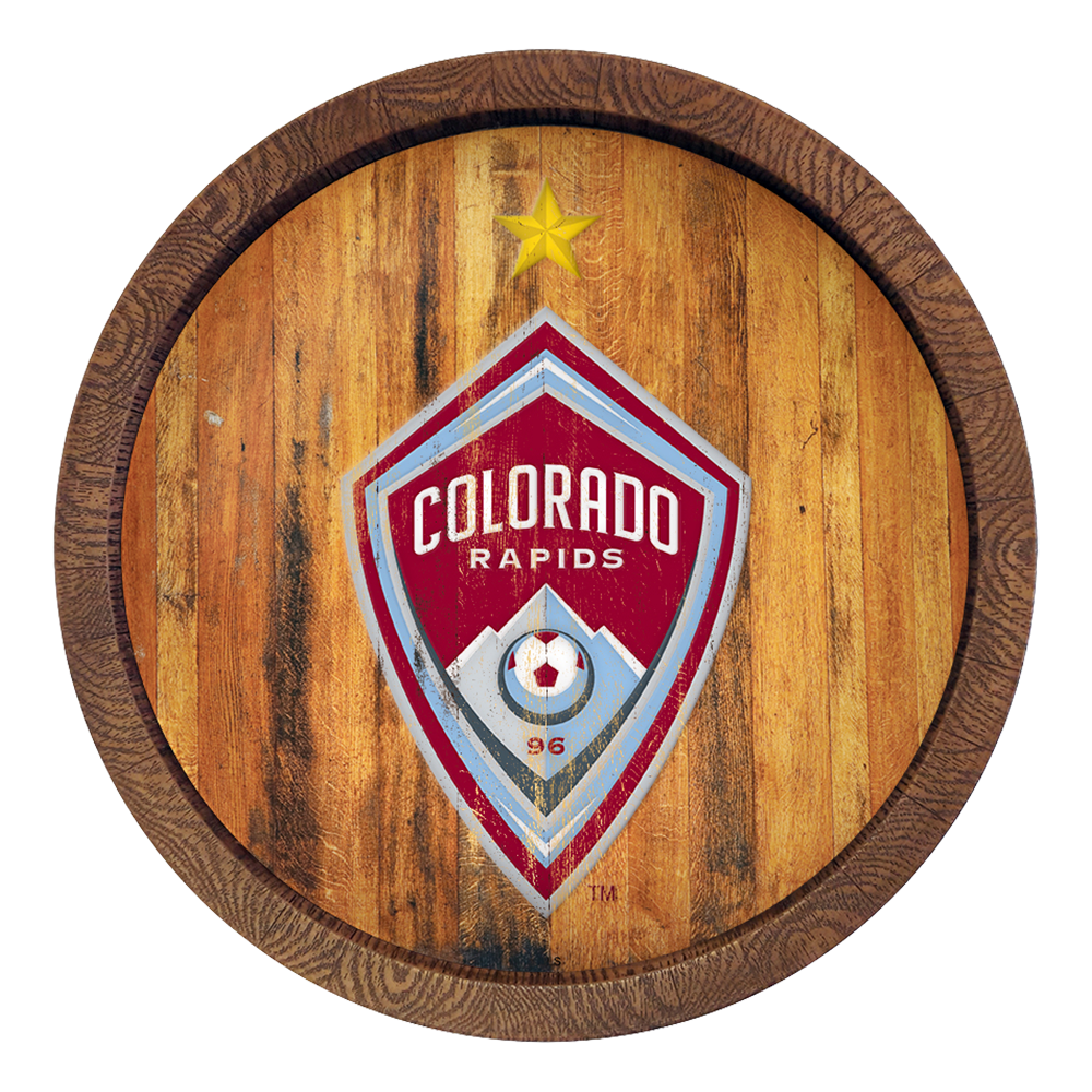 Colorado Rapids: Weathered "Faux" Barrel Top Sign  
