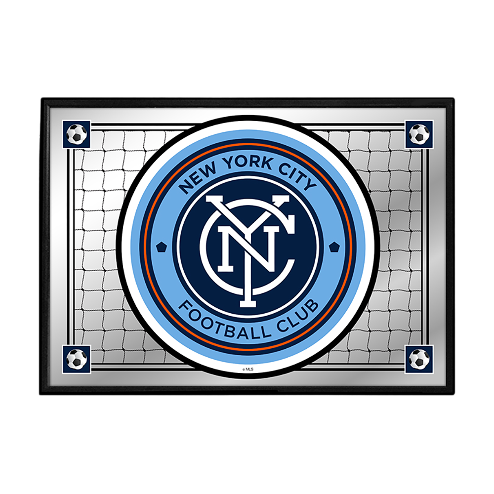 New York City FC: Team Spirit - Framed Mirrored Wall Sign  