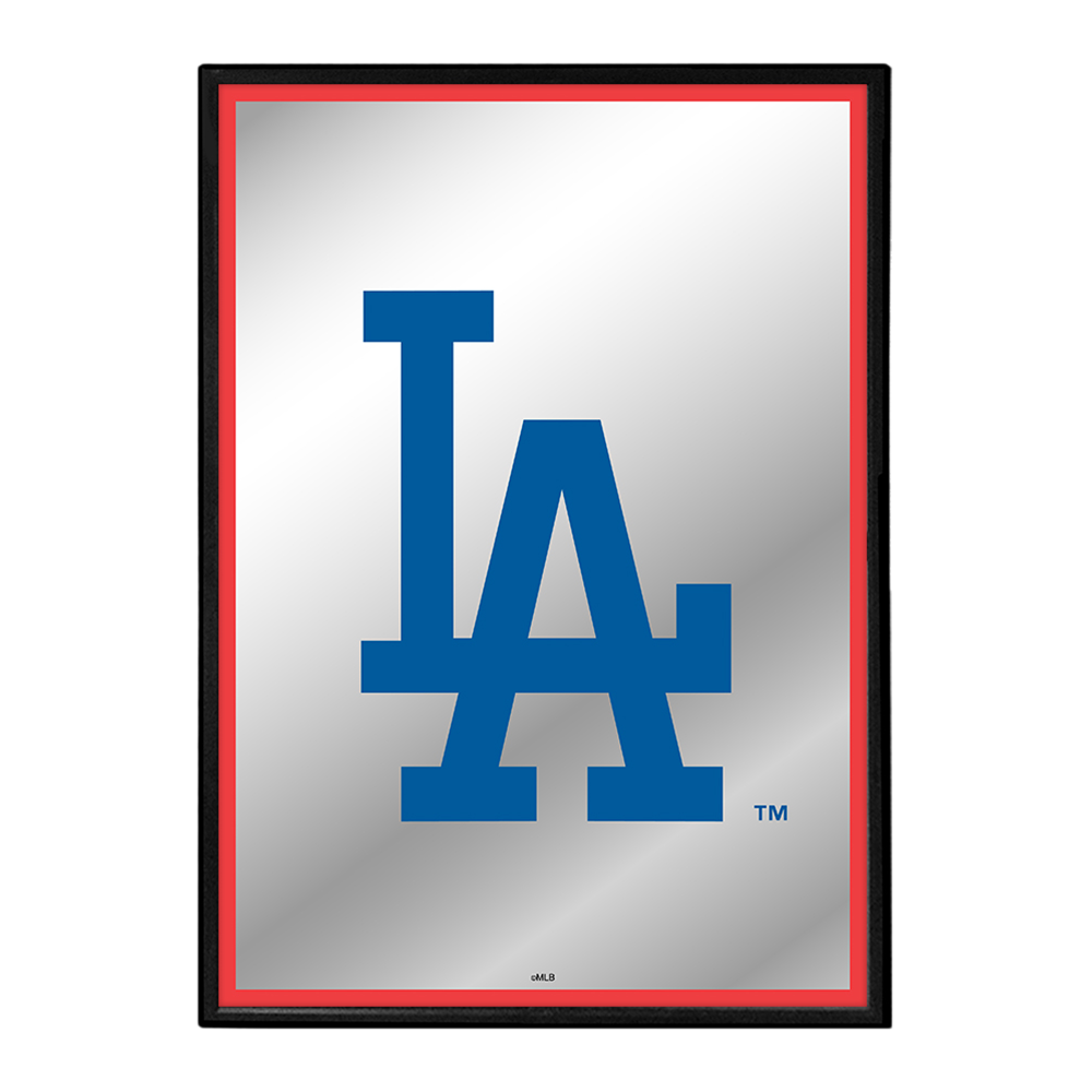 Los Angeles Dodgers Vertical Framed Mirrored Wall Sign  