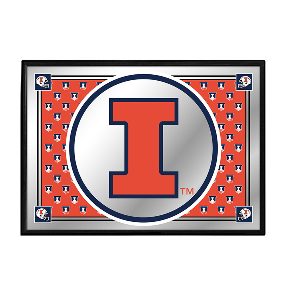 Illinois Fighting Illini Team Spirit - Framed Mirrored Wall Sign