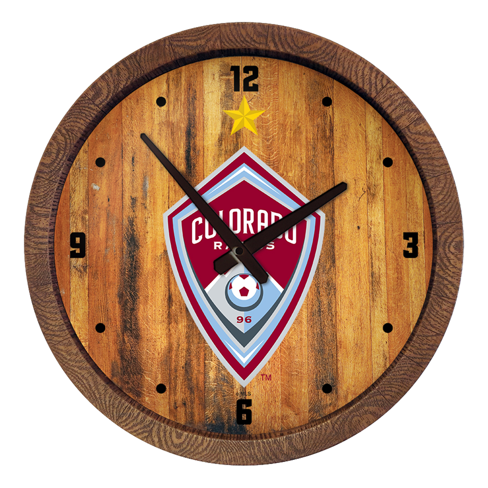 Colorado Rapids: "Faux" Barrel Top Clock  