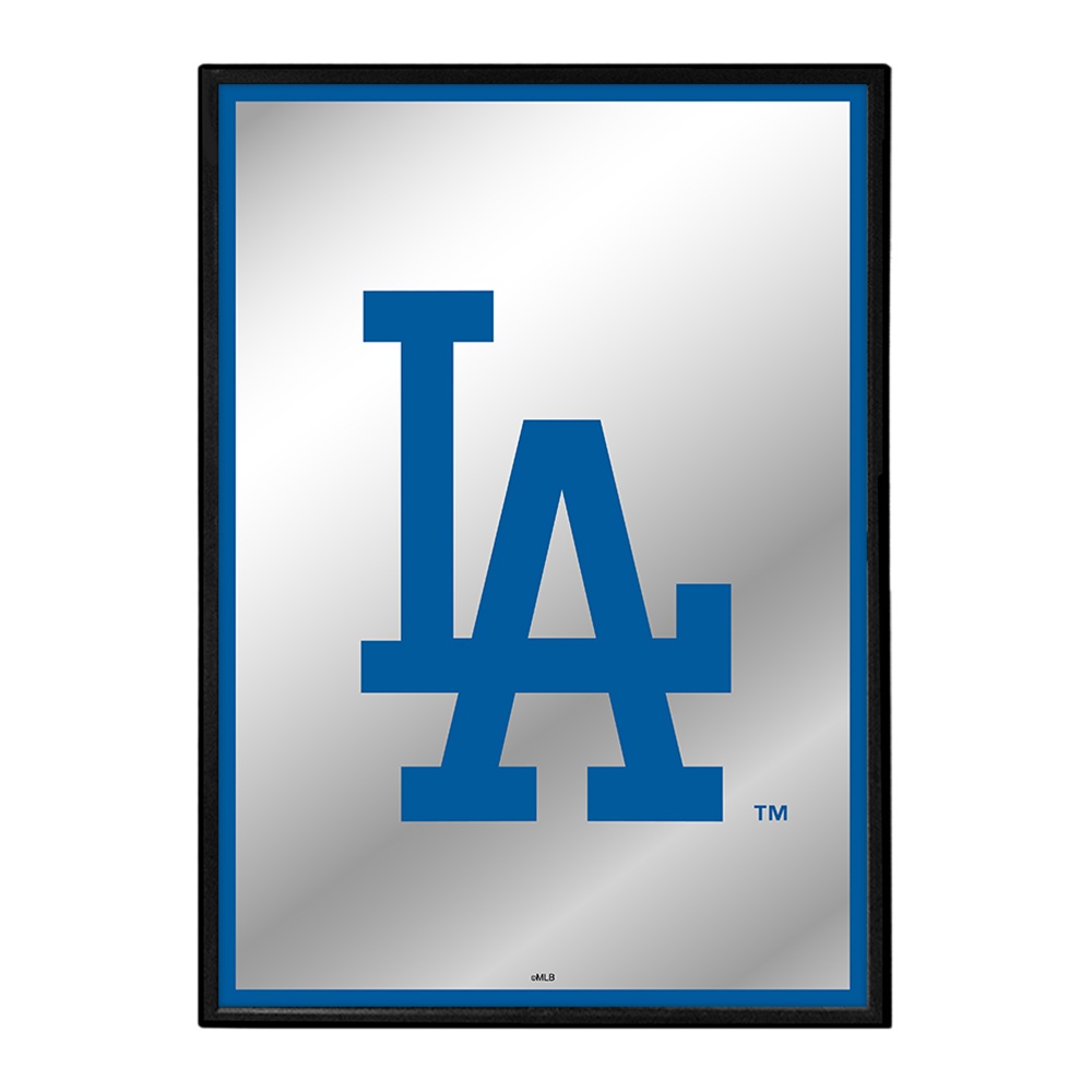 Los Angeles Dodgers Vertical Framed Mirrored Wall Sign  