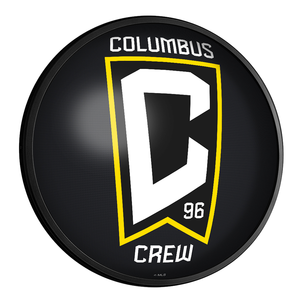 Columbus Crew: Round Slimline Lighted Wall Sign