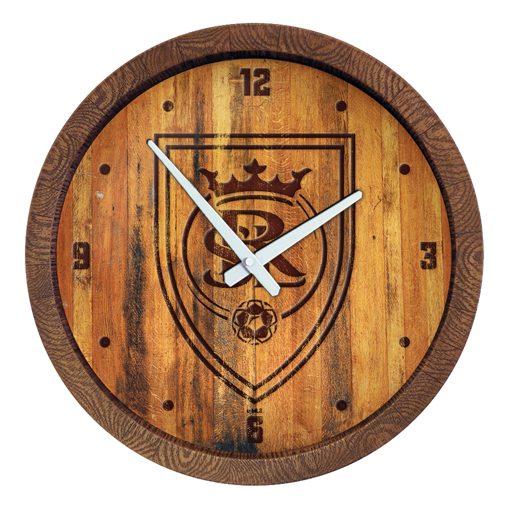 Real Salt Lake: Branded "Faux" Barrel Top Clock  