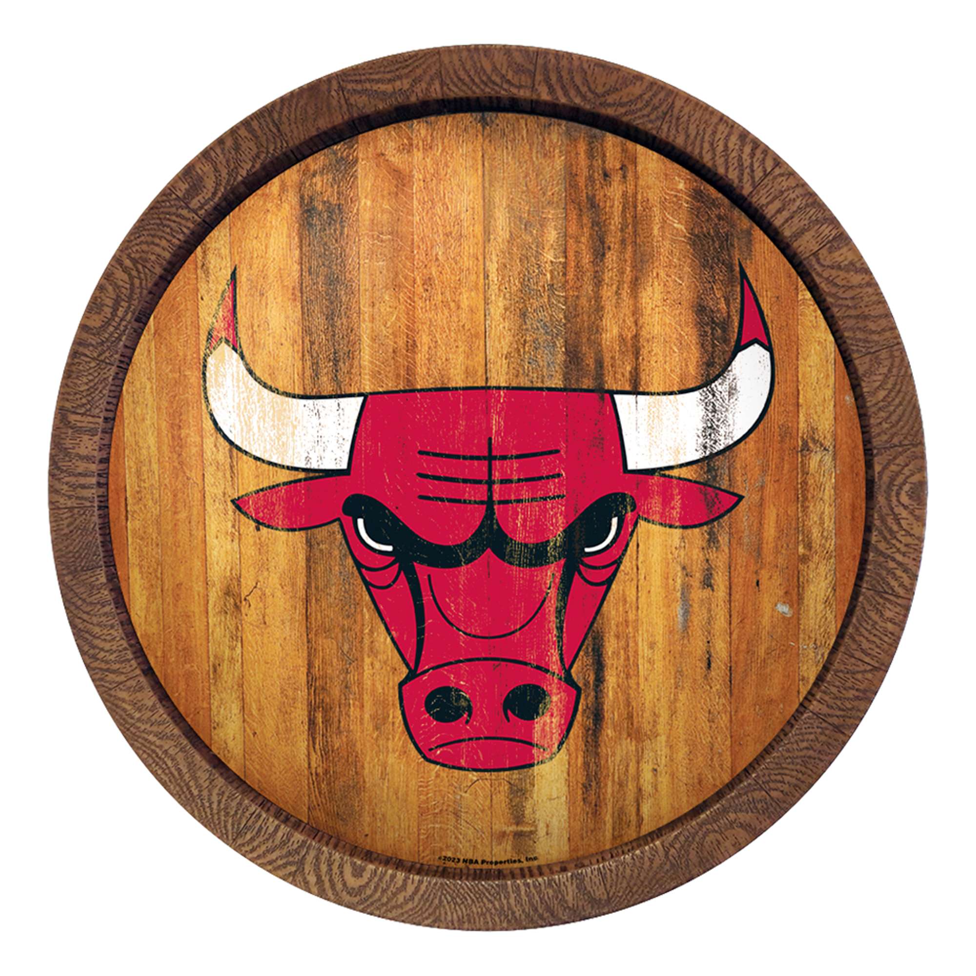 Chicago Bulls: "Faux" Barrel Top Sign    