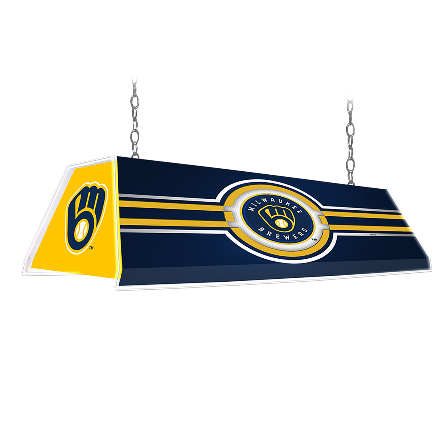 Milwaukee Brewers Edge Glow Pool Table Light  