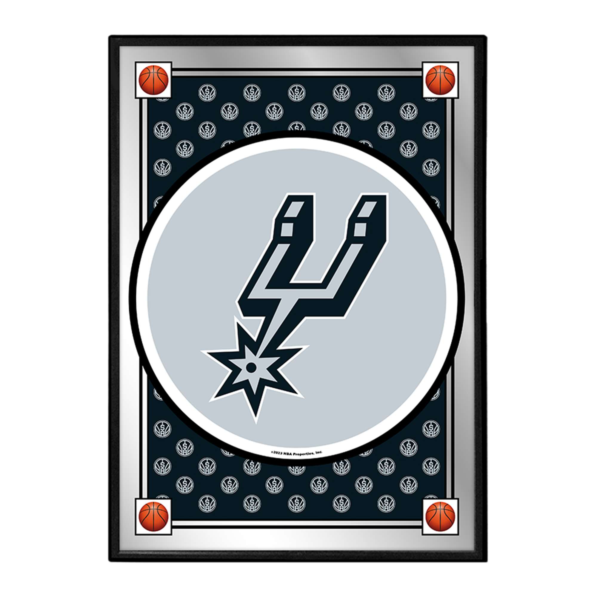 San Antonio Spurs: Team Spirit - Framed Mirrored Wall Sign