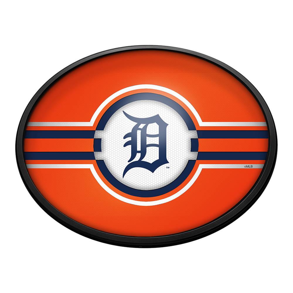 Detroit Tigers: Oval Slimline Lighted Wall Sign