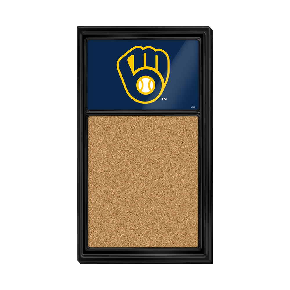Milwaukee Brewers Logo - Cork Note Board  