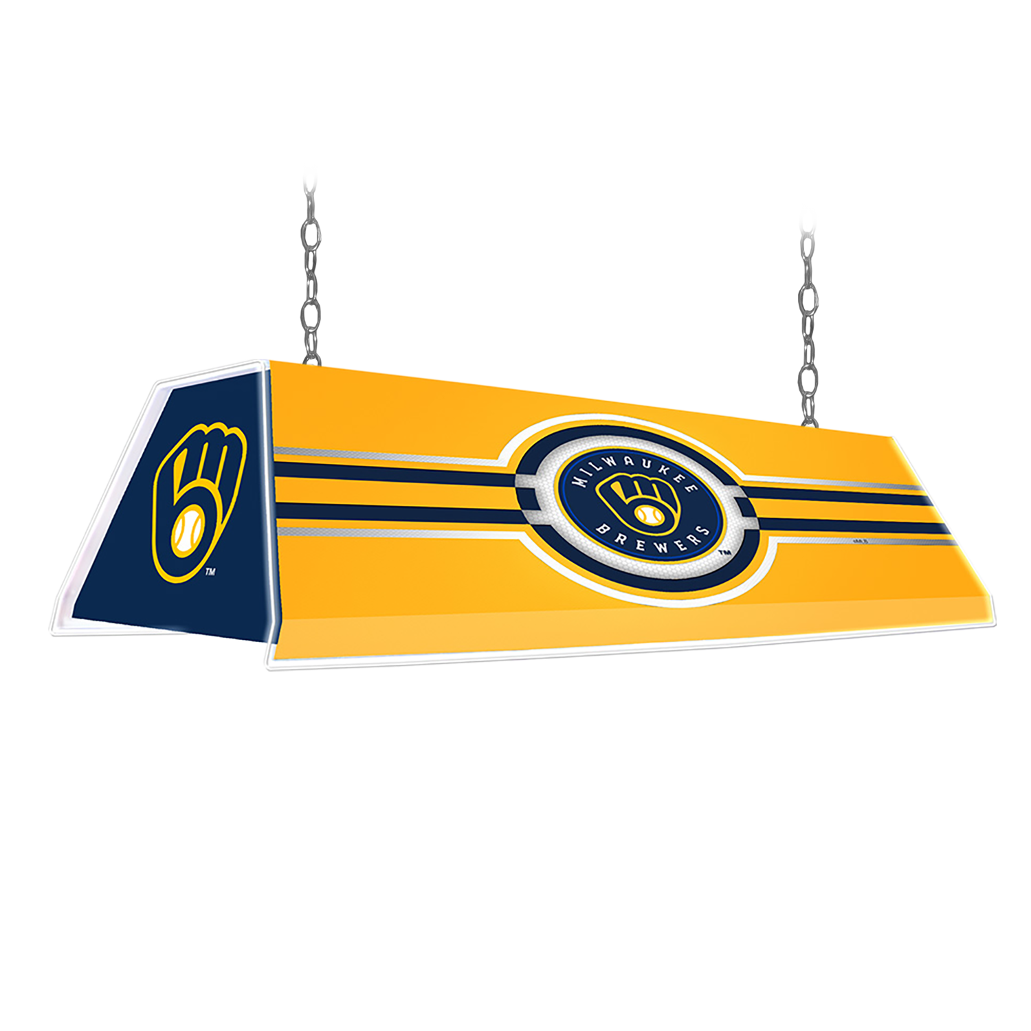 Milwaukee Brewers Edge Glow Pool Table Light  