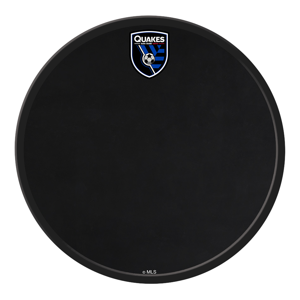 San Jose Earthquakes: Modern Disc Corkboard Wall Sign