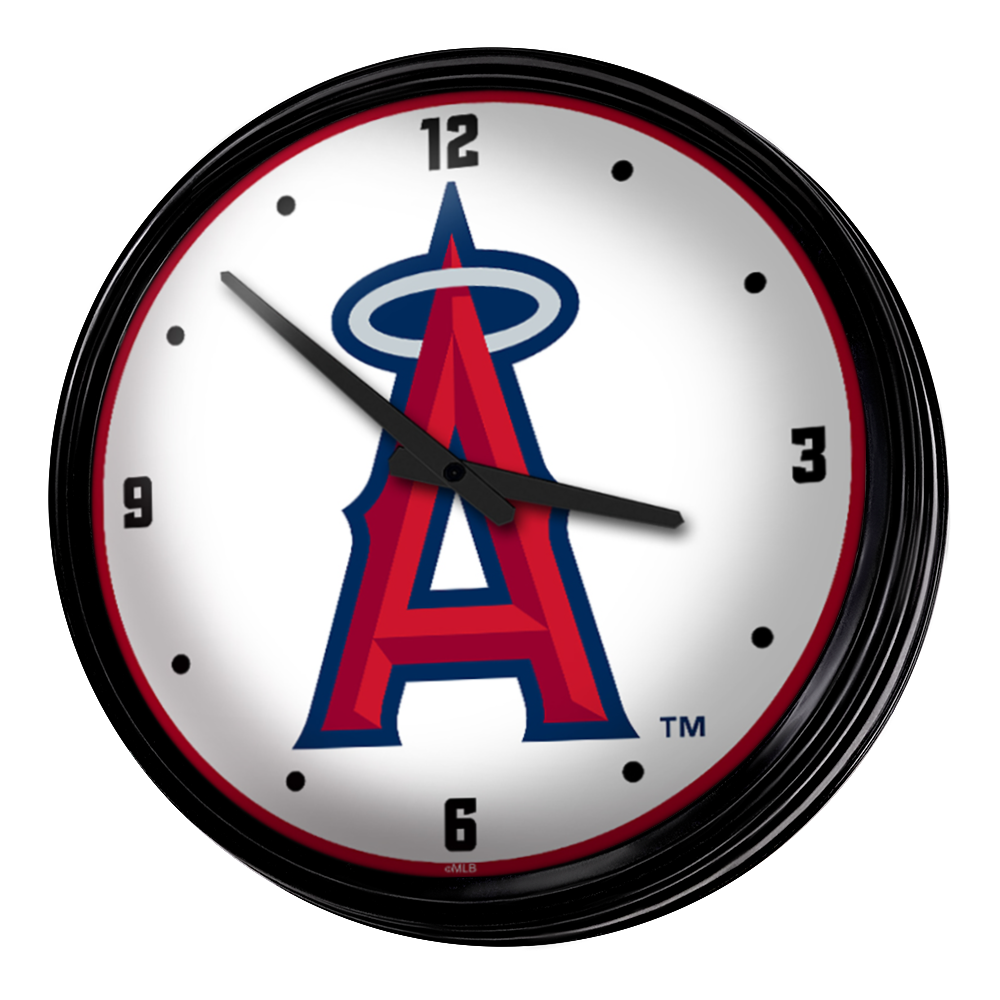 Los Angeles Angels Retro Lighted Wall Clock  