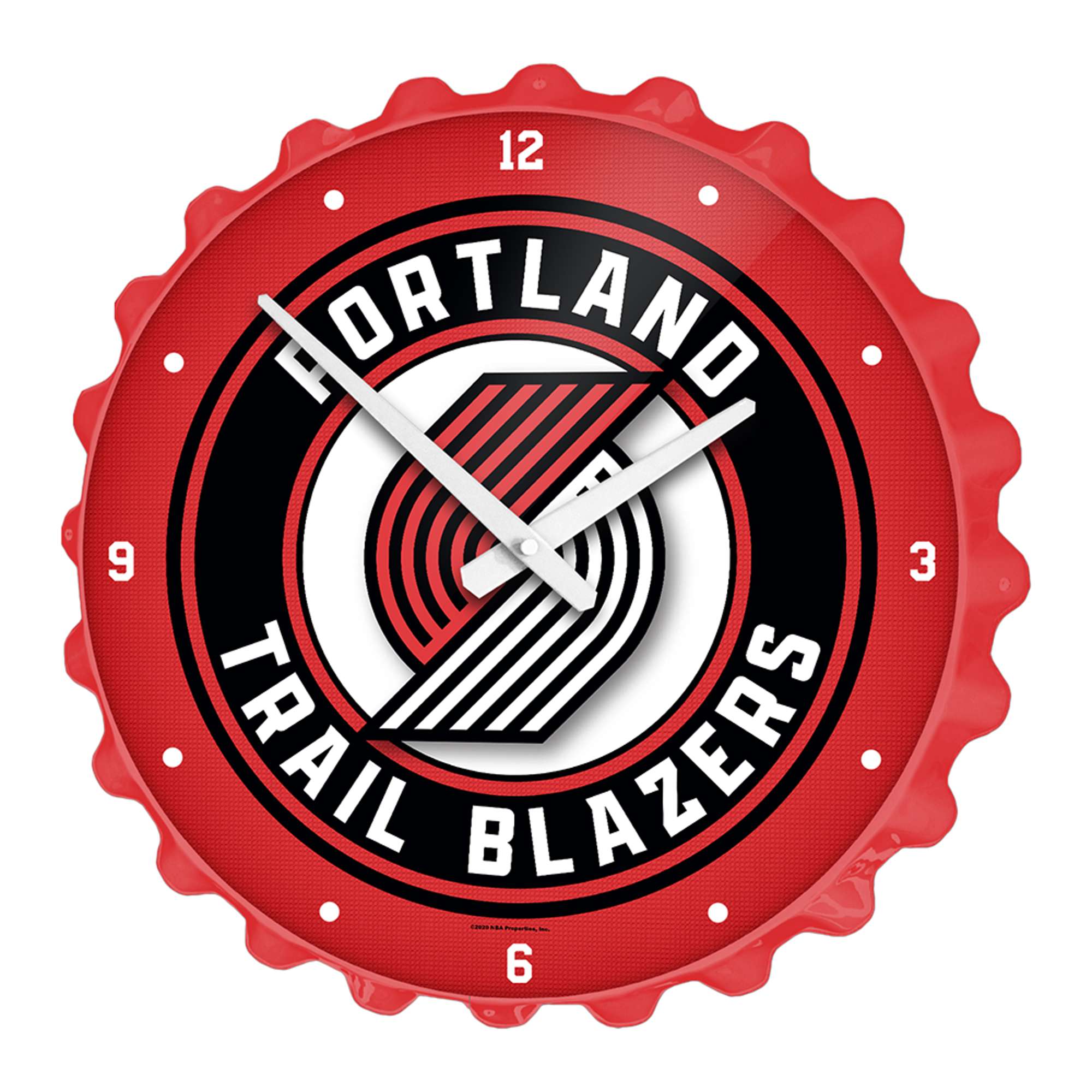 Portland Trail Blazers: Bottle Cap Wall Clock