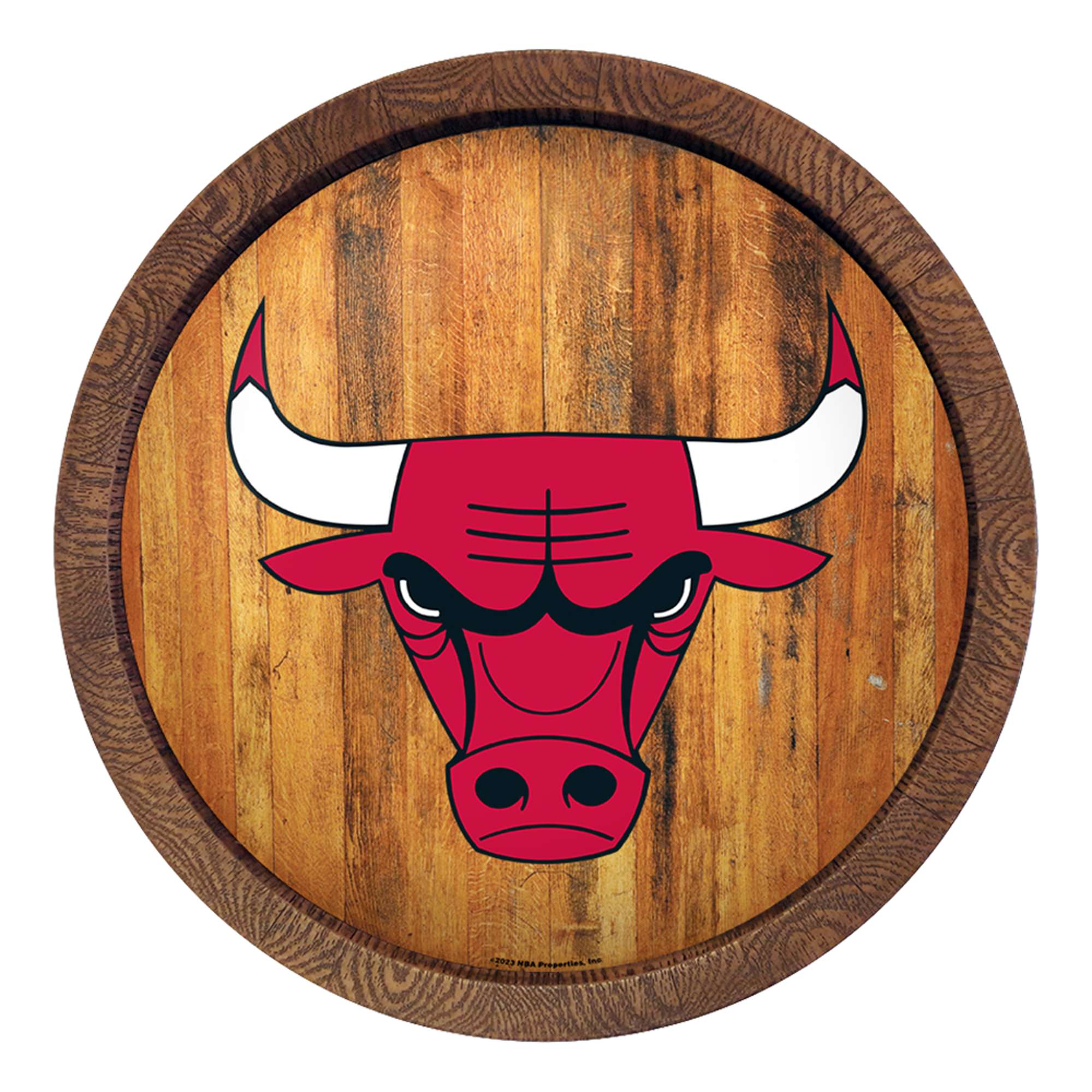 Chicago Bulls: "Faux" Barrel Top Sign    