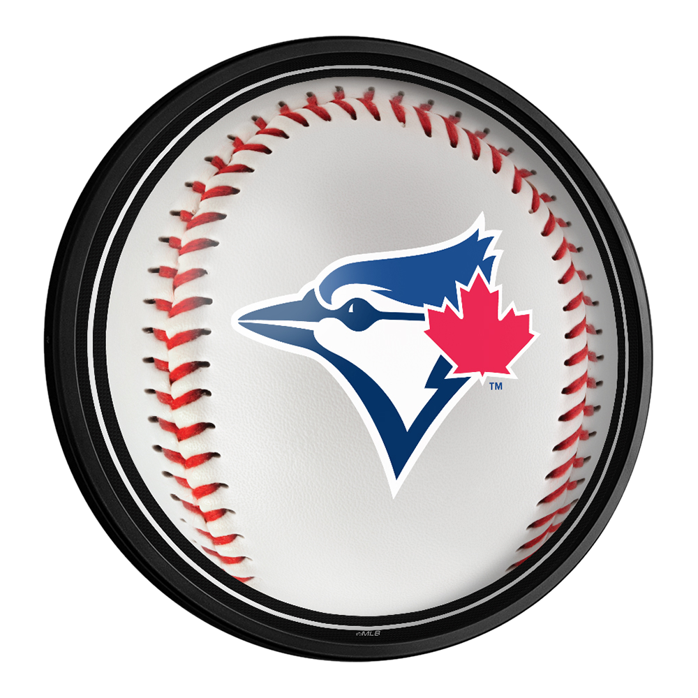 Toronto Blue Jays Baseball - Round Slimline Lighted Wall Sign  