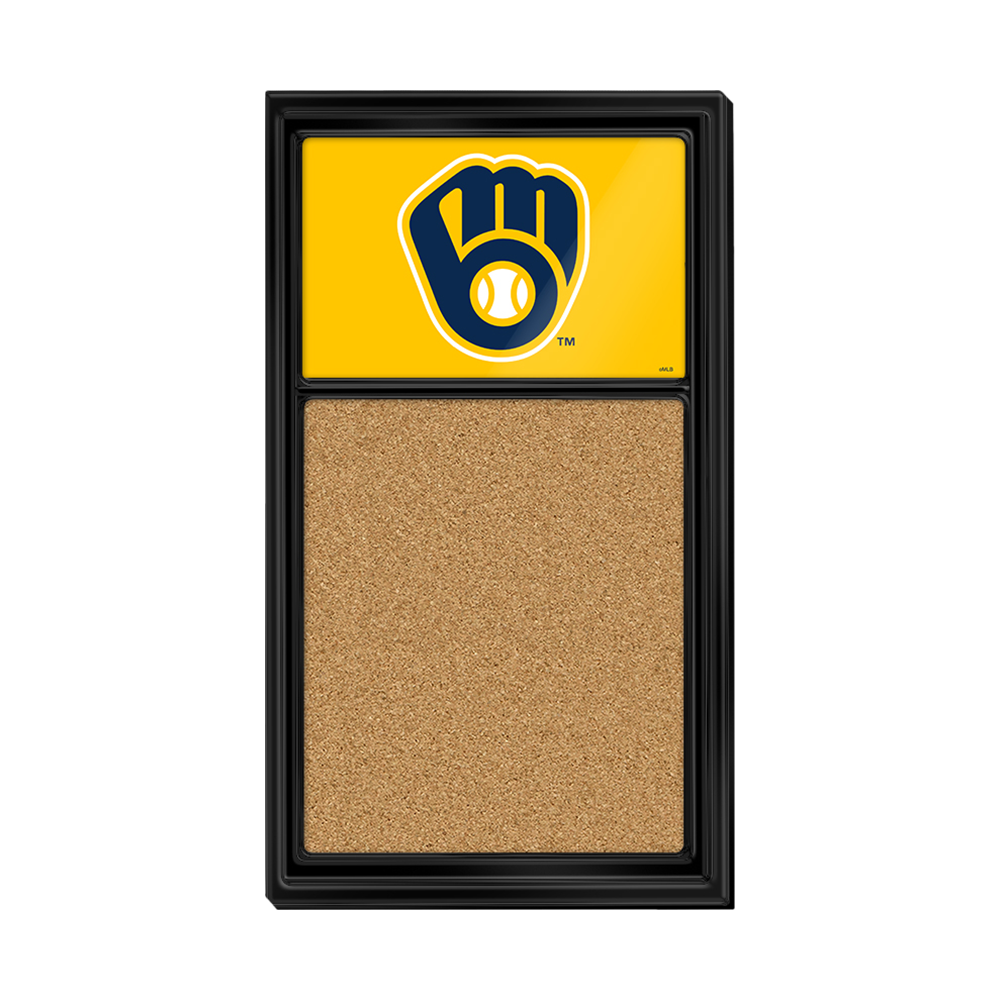 Milwaukee Brewers Logo - Cork Note Board  