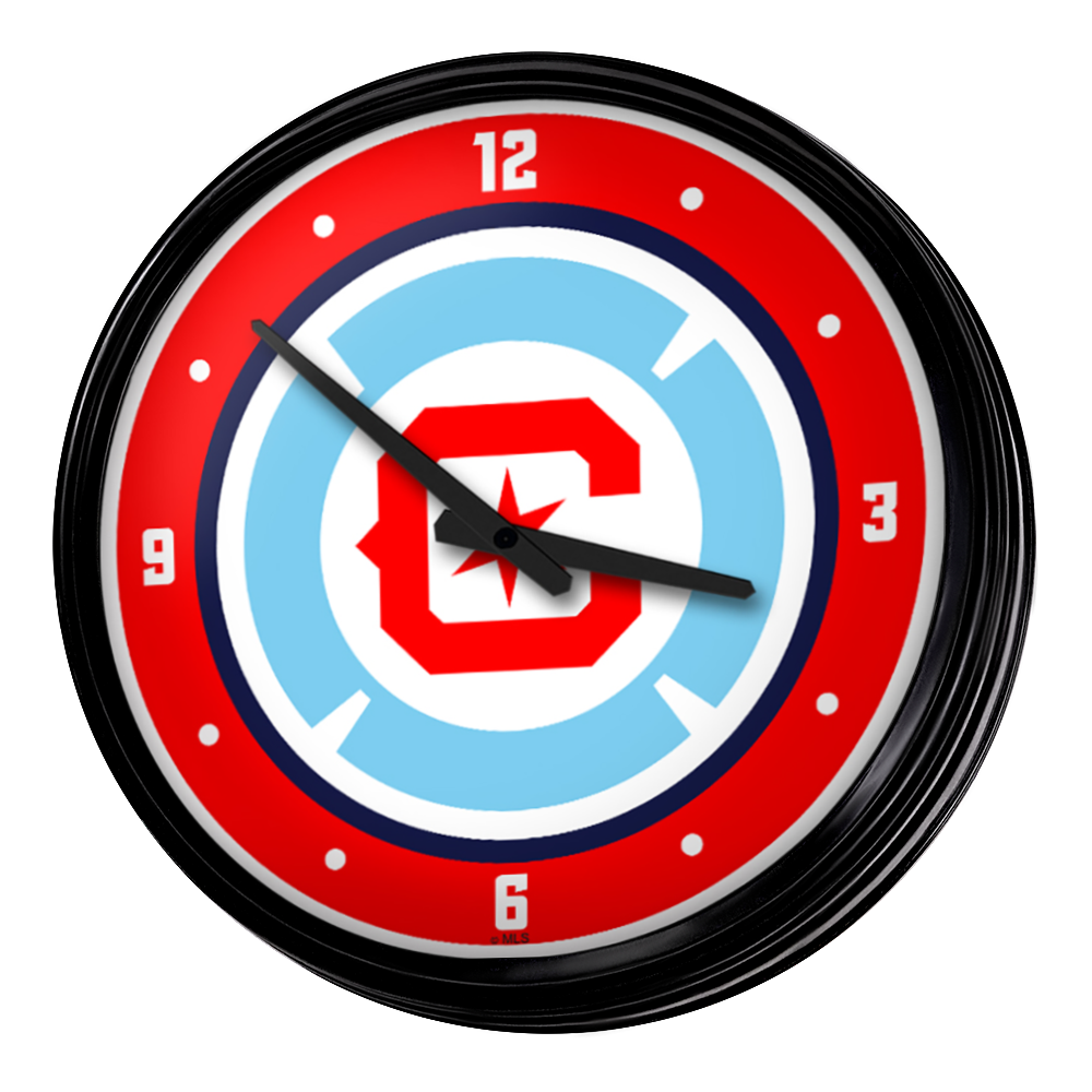 Chicago Fire: Retro Lighted Wall Clock